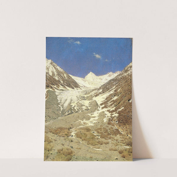 The glacier on the way from Kashmir to Ladakh (Study) by Vasily Vereshchagin
