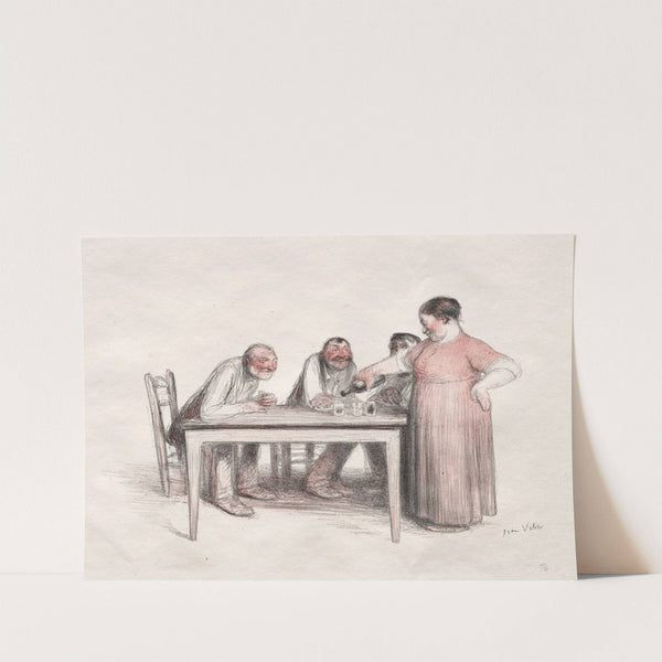 The Glass of Wine by Jean Veber