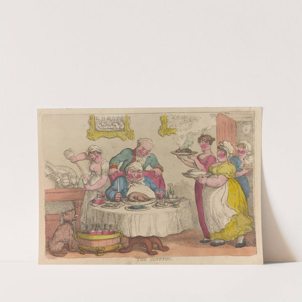 The glutton (1813) by Thomas Rowlandson