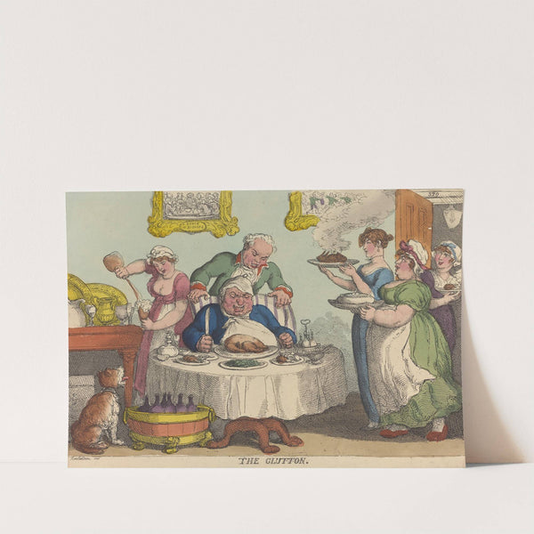 The glutton (1813) by Thomas Rowlandson