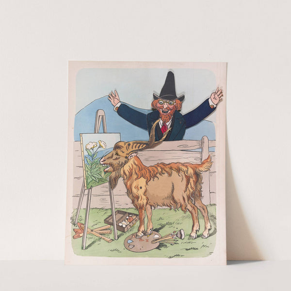 The goat and the artist by Lothar Meggendorfer