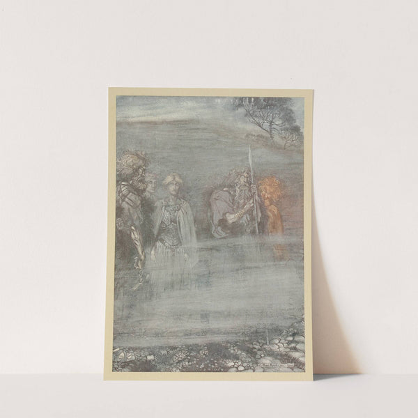 The Gods grow wan and aged at the loss of Freia (1910) by Arthur Rackham