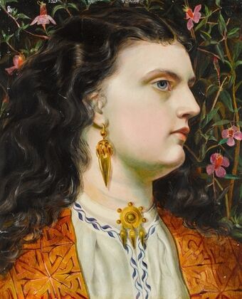 The gold earring