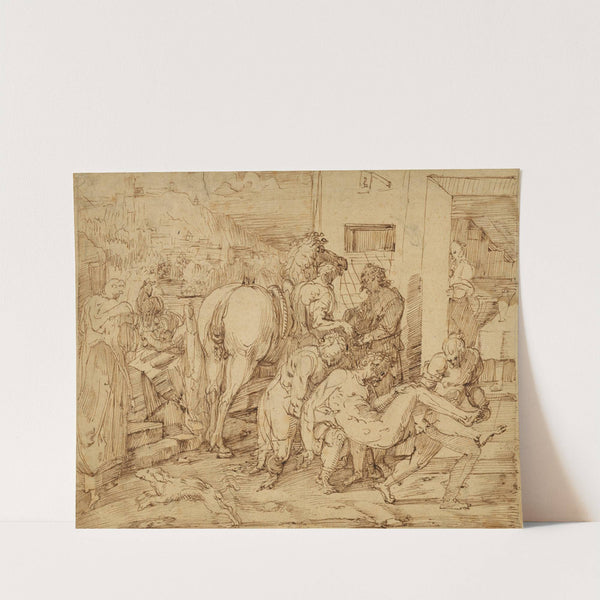 The Good Samaritan by Master of the Egmont Albums