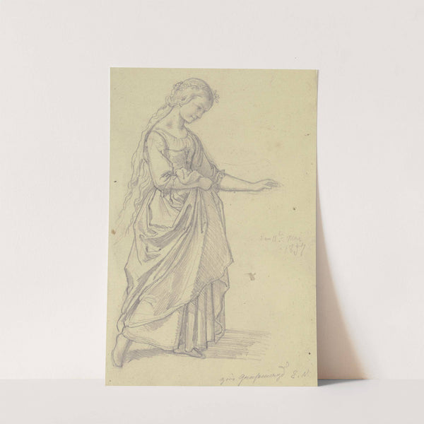 The Goose Girl by Eugen Napoleon Neureuther