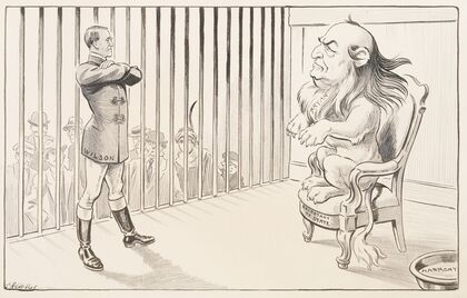 The GOP Republican elephant walks away from Woodrow Wilson’s White House (1913)