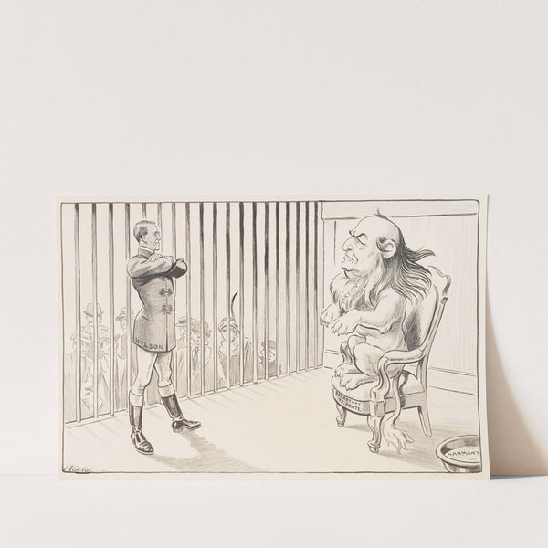 The GOP Republican elephant walks away from Woodrow Wilson’s White House (1913) by Louis Glackens