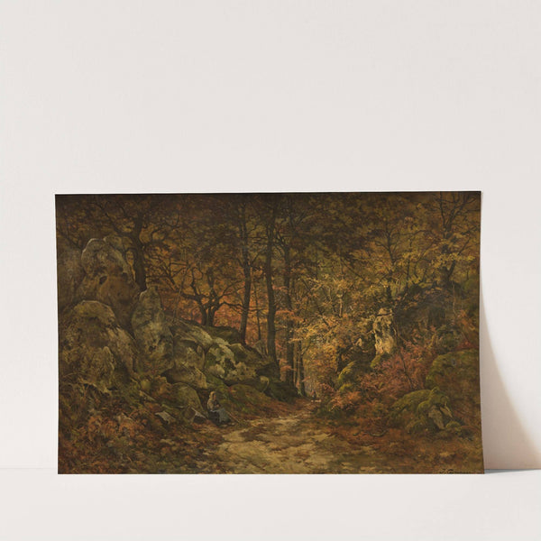 The Gorge aux Loups in Fontainebleau by Joseph Théodore Coosemans