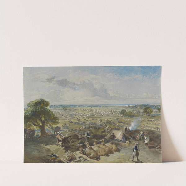 The Governor-General's and Commander-in-Chief's Camp at Jalandhar, 1 Febuary 1860 by William Simpson