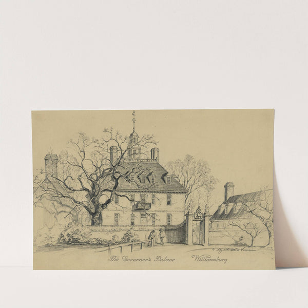 The governor's palace Williamsburg by Elizabeth O'Neill Verner