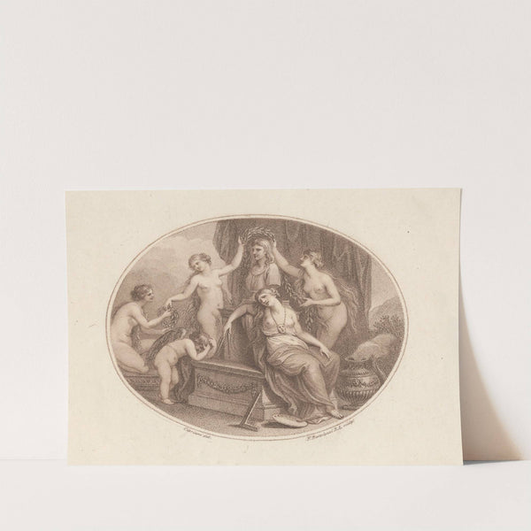 The Graces Crowning the Bust of Raphael (1787) by Giovanni Battista Cipriani