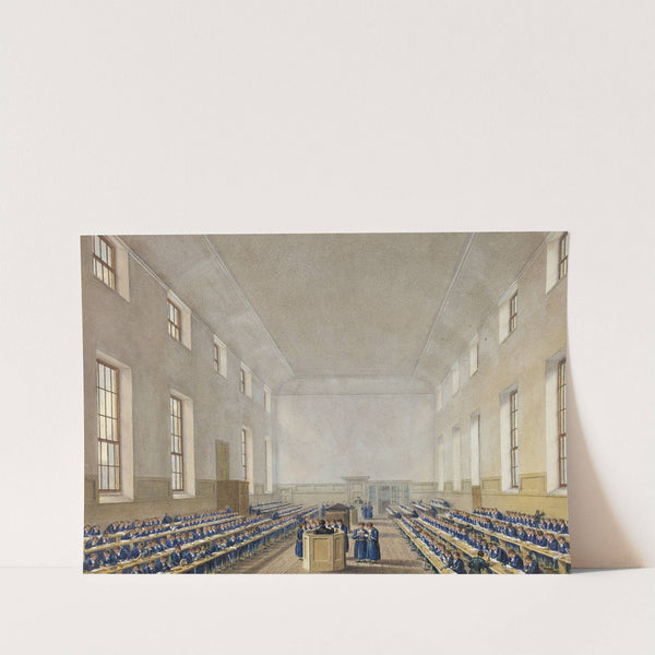 The Grammer School, Christ’s Hospital (c. 1816) by Augustus Charles Pugin