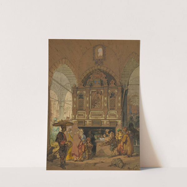 The Grand Bazaar in Constantinople by Amadeo Preziosi