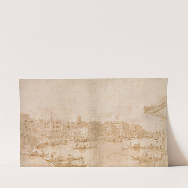 The Grand Canal above the Rialto (1712–93) by Francesco Guardi