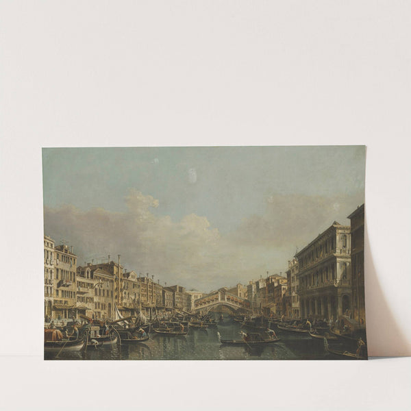 The Grand Canal with the Rialto Bridge from the South by Francesco Tironi