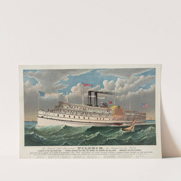 The grand new steamboat Pilgrim (1883) by Currier & Ives.
