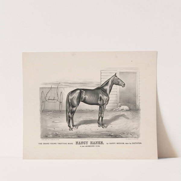 The grand young trotting mare Nancy Hanks, by Happy Medium, dam by Dictator (1890) by John Cameron