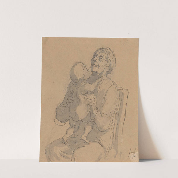 The Grandmother by Honoré Daumier