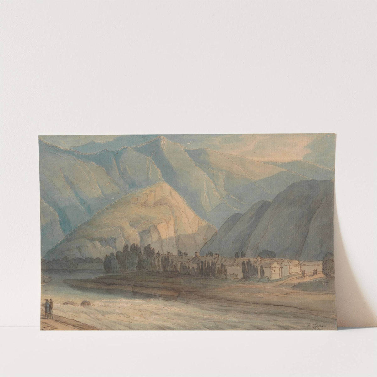 The Grange at the Head of Keswick Lake by Francis Towne