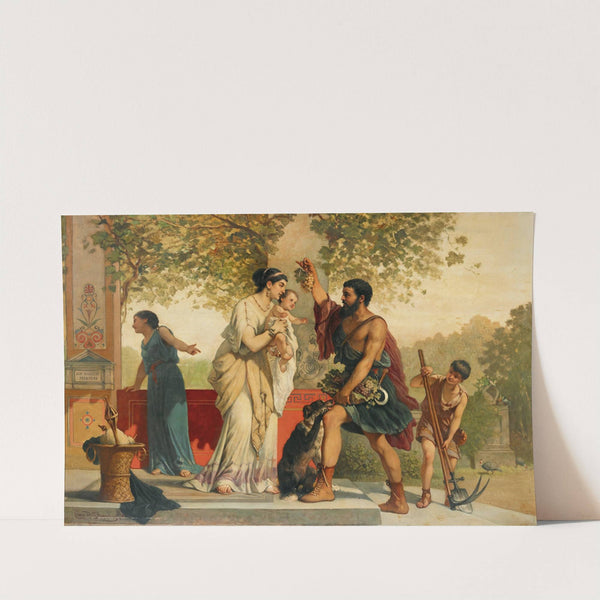 The Grape Harvest in Pompei by Cesare Dell'acqua