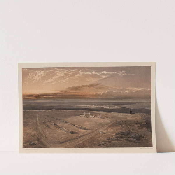 The graves in the fort on Cathcart’s Hill – of the officers 4th Division who fell at Inkermann (1855) by William Simpson