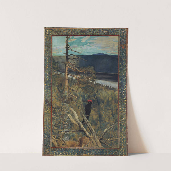 The Great Black Woodpecker (1893) by Akseli Gallen-Kallela