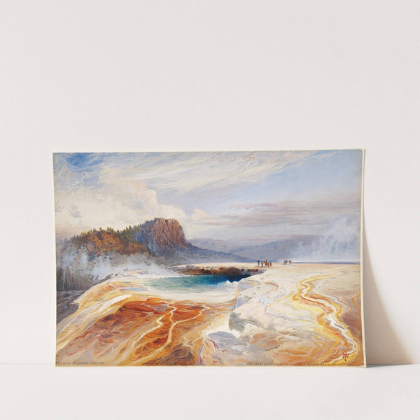 The Great Blue Spring of the Lower Geyser Basin, Yellowstone by Thomas Moran