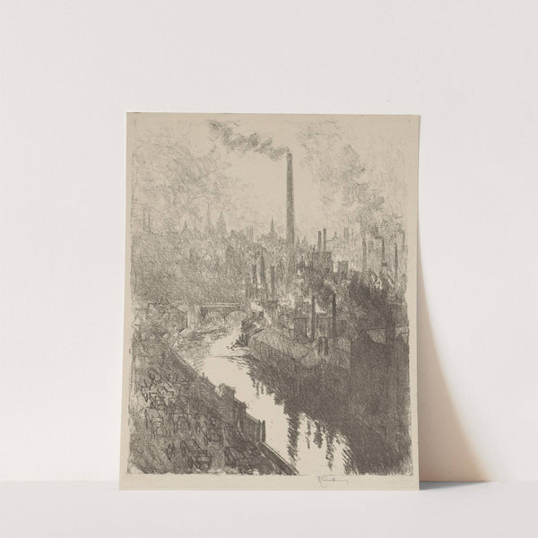 The Great Chimney, The Motor Park (1916) by Joseph Pennell