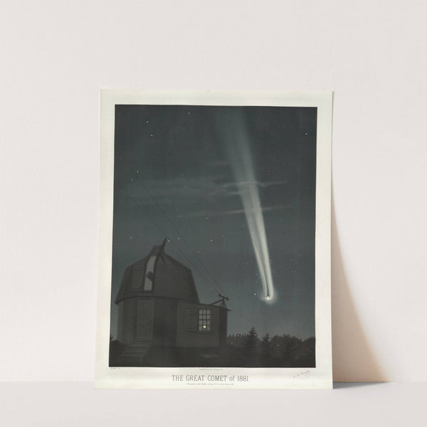 The great comet of 1881 by Étienne Léopold Trouvelot