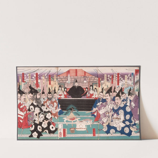 The Great Conference on the Conquest of Korea (1882) by Tsukioka Yoshitoshi