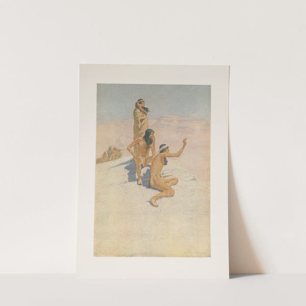 The great explorers. I–Cabeca de Vaca in the desert by Frederic Remington