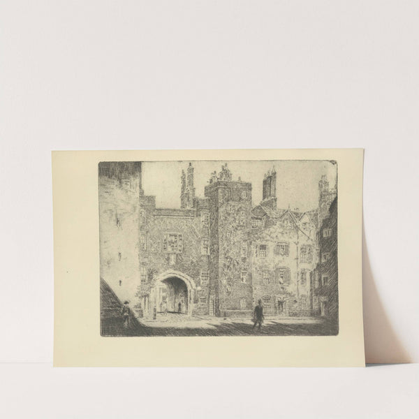 The Great Gate, Lincoln’s Inn (1928) by Joseph Pennell