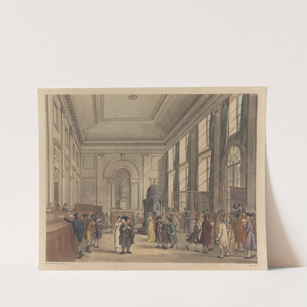 The Great Hall, Bank of England (1808) by Thomas Rowlandson