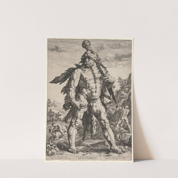 The Great Hercules or ‘Knollenman’ (1589) by Hendrick Goltzius