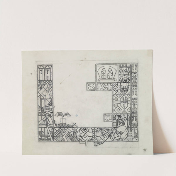 The Great Kalevala, sketch for ornaments. (1927) by Akseli Gallen-Kallela