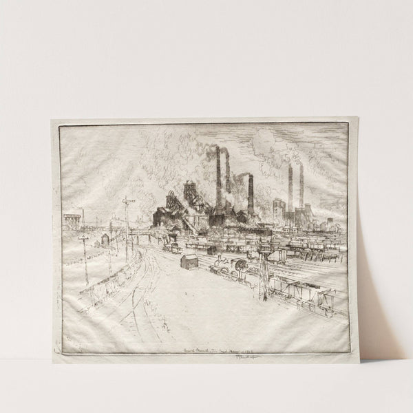 The Great Main, Near Sheffield (1909) by Joseph Pennell