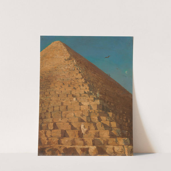 The Great Pyramid, Giza by Adrien Dauzats