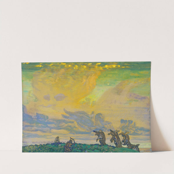 The Great Sacrifice. Setting for I.F.Stravinsky’s Ballet «Sacred Spring» (1910) by Nicholas Roerich