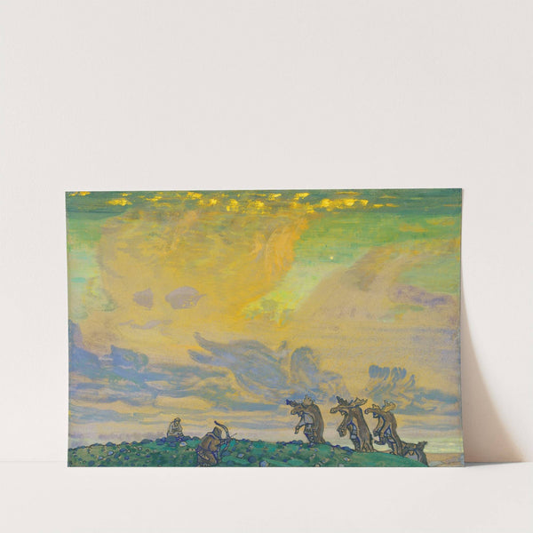 The Great Sacrifice. Setting for I.F.Stravinsky’s Ballet Sacred Spring by Nicholas Roerich