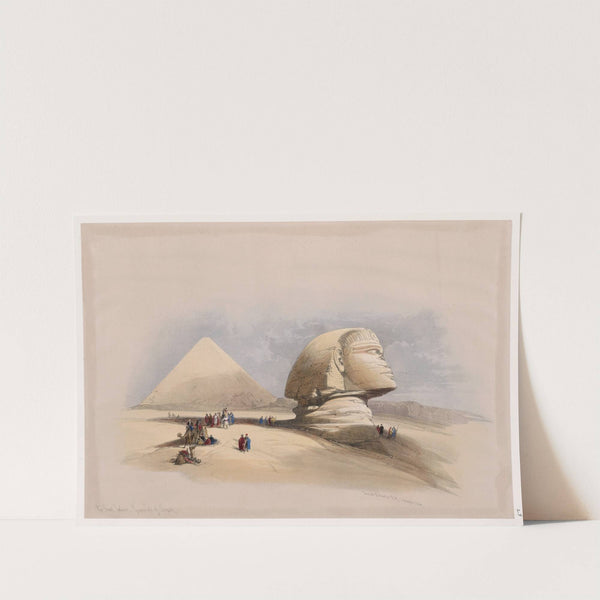 The Great Sphinx, Pyramids of Gezeeh. (1846-1849) by David Roberts
