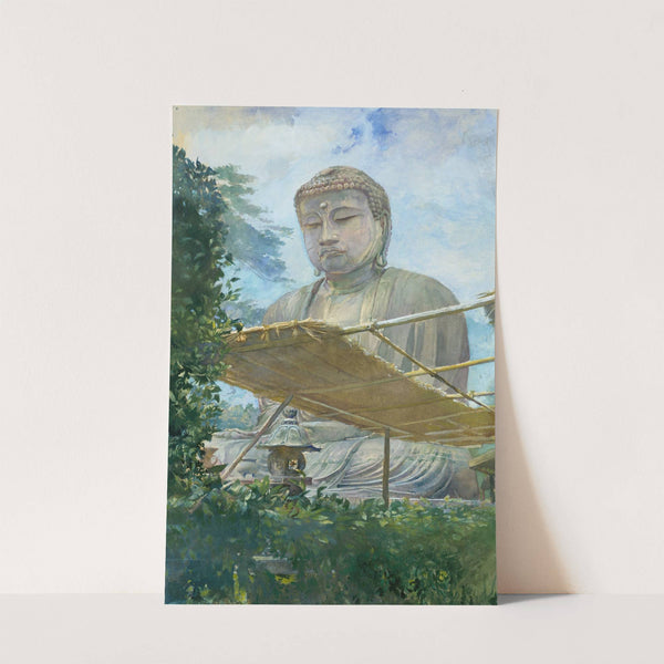 The Great Statue of Amida Buddha at Kamakura, Known as the Daibutsu, from the Priest's Garden by John La Farge