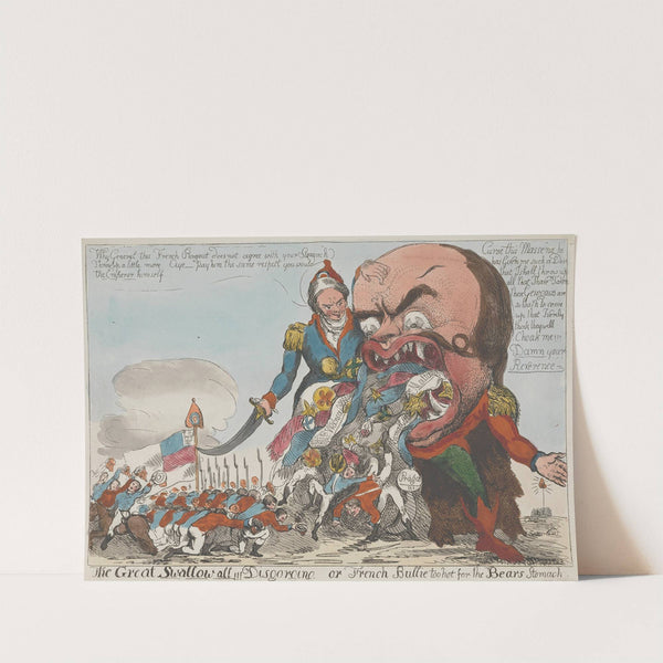 The Great Swallow All!!! Disgorging, or French Bullie too Hot for the Bears Stomach by John Cawse