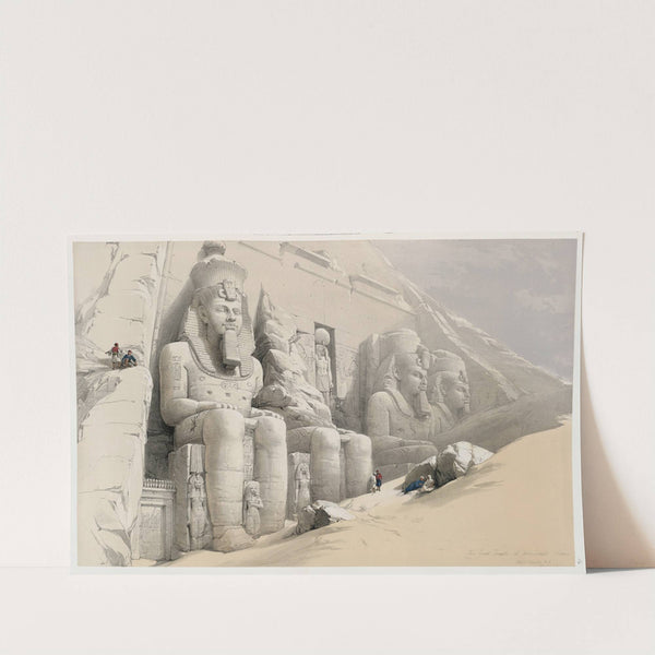 The Great Temple of Aboo Simble. Nubia. (1846-1849) by David Roberts