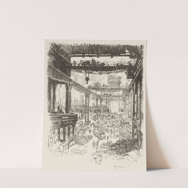 The Great Tower, Pig Iron (1916) by Joseph Pennell