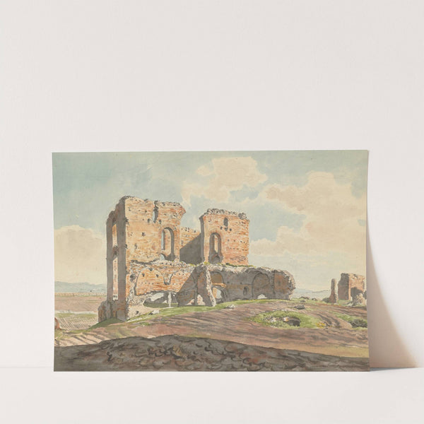 The Great Villa of the Quintilii on the Appian Way (1789) by Carlo Labruzzi
