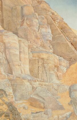 The Greater Temple of Ramesses II at Abu Simbel, Egypt (1905)