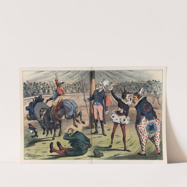 The greatest show on earth - 'who can ride the mule' by Joseph Ferdinand Keppler