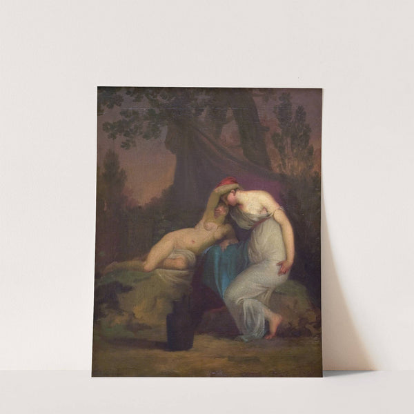 The Greek Poet Sappho and the Girl from Mytilene (1809) by Nicolai Abildgaard