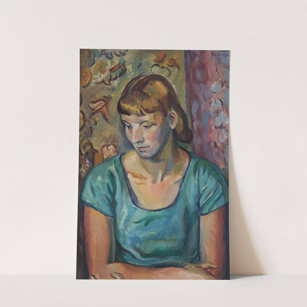 The Green Dress by Bernard Meninsky