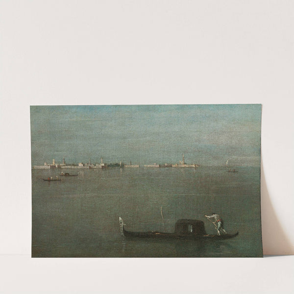 The Grey Lagoon (Gondolas on the Lagoon) (circa 1765) by Francesco Guardi